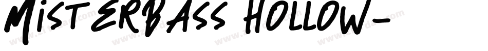 MisterBass hollow字体转换